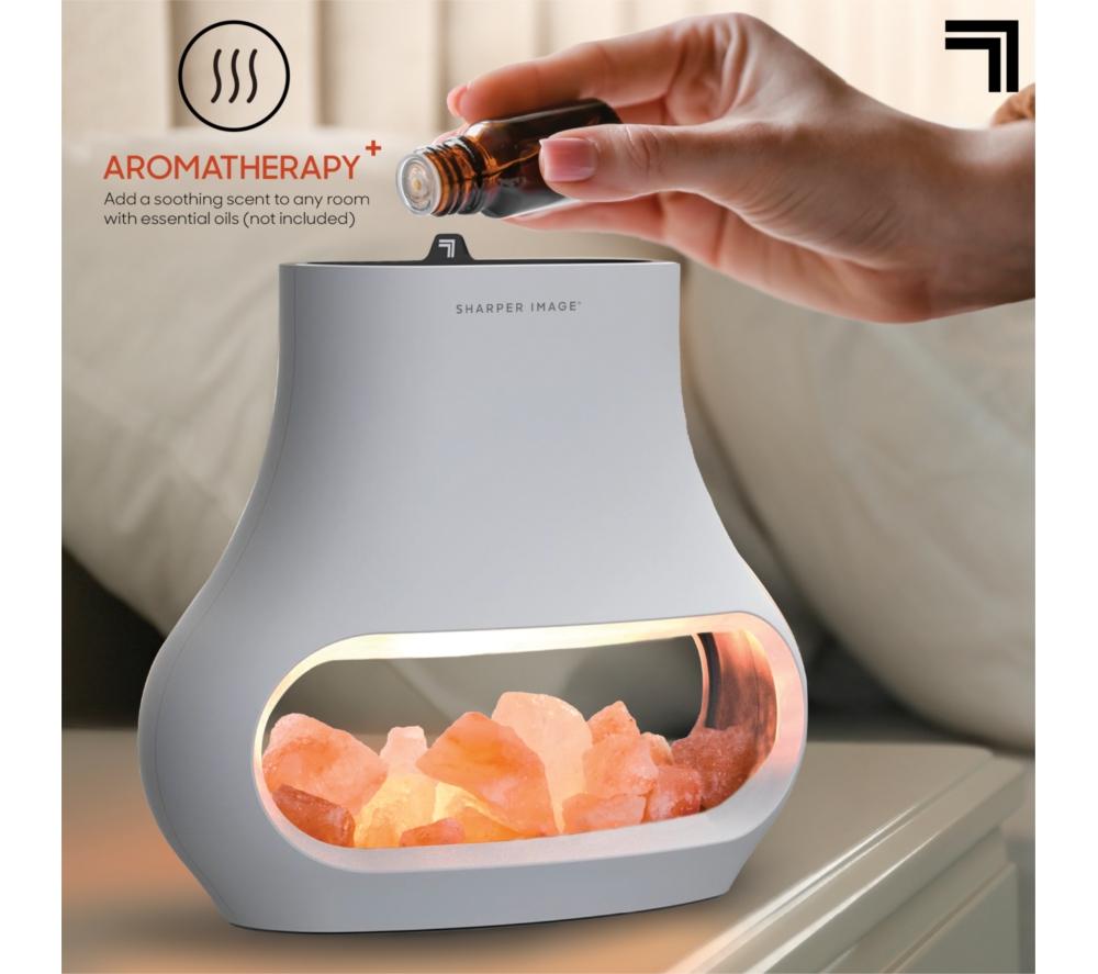 SHARPER IMAGE Salt Lamp Diffuser - White image number 4 of 4