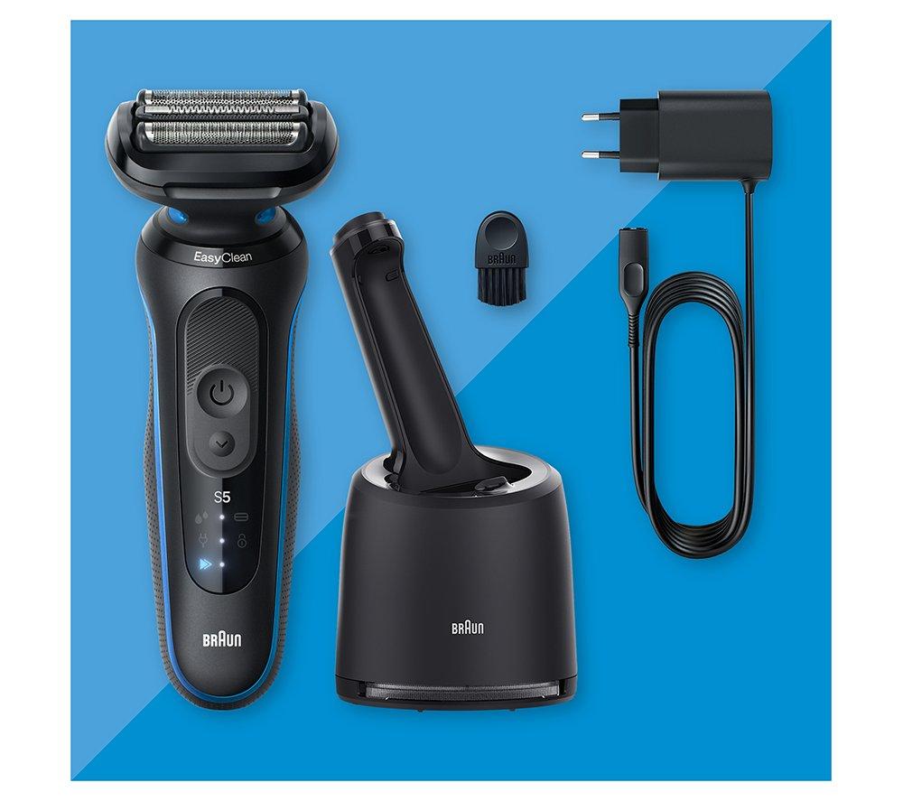 BRAUN Series 5 52-B7000cc Wet & Dry Shaver with SmartCare Centre - Blue image number 7 of 7