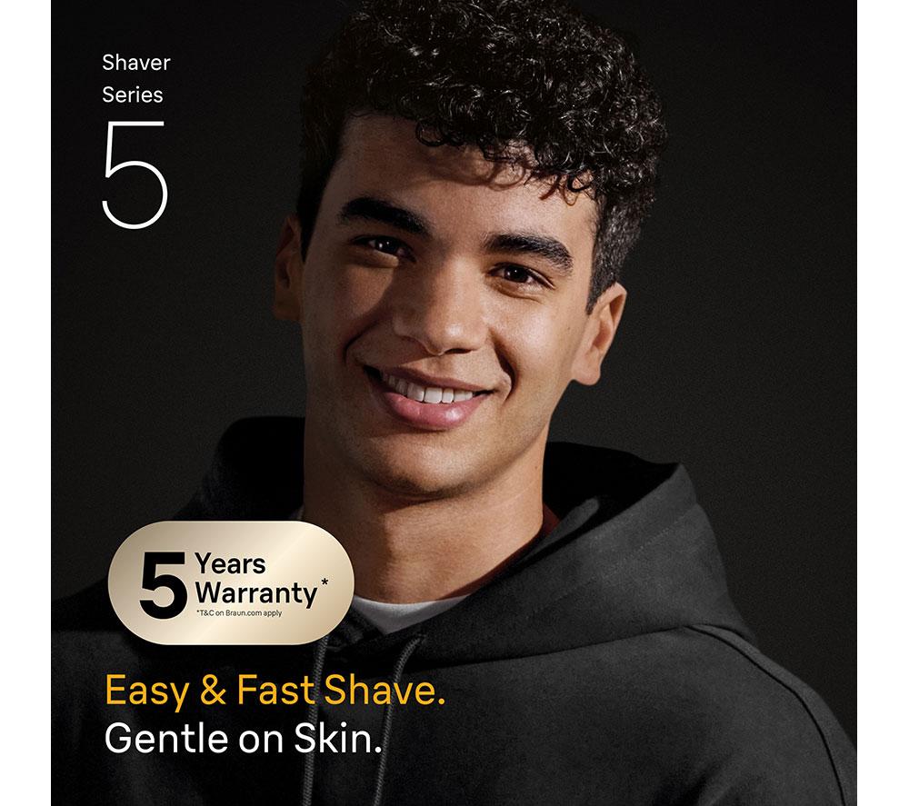 BRAUN Series 5 52-B7000cc Wet & Dry Shaver with SmartCare Centre - Blue image number 8 of 8