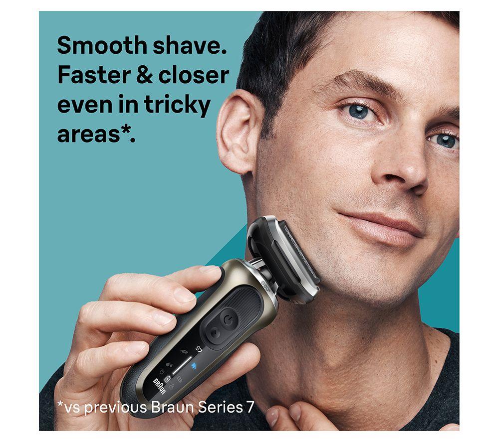 BRAUN Series 7 72-C7650CC Wet & Dry Foil Shaver & 4-in-1 SmartCare Centre - Gold image number 11 of 14