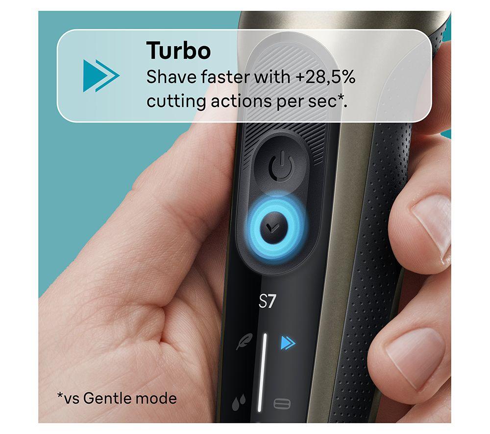 BRAUN Series 7 72-C7650CC Wet & Dry Foil Shaver & 4-in-1 SmartCare Centre - Gold image number 13 of 14