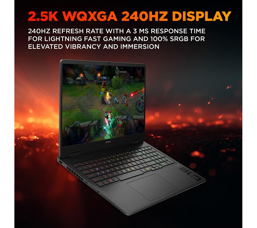 HP OMEN 16-an0502na 16" Gaming Laptop - Intel&reg; Core&trade; Ultra 7, RTX 5060, 1 TB SSD image number 5 of 23