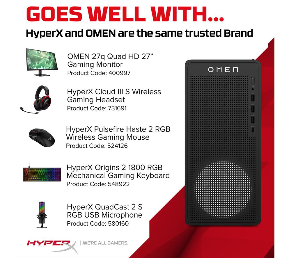 HP OMEN 16L Gaming PC - Intel&reg; Core&trade; i5, RTX 5060 Ti, 1 TB SSD image number 2 of 17
