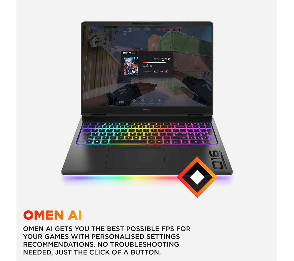 HP OMEN MAX 16-ah0502na 16" Gaming Laptop - Intel&reg; Core&trade; Ultra 9, RTX 5070 Ti, 1 TB SSD image number 5 of 31