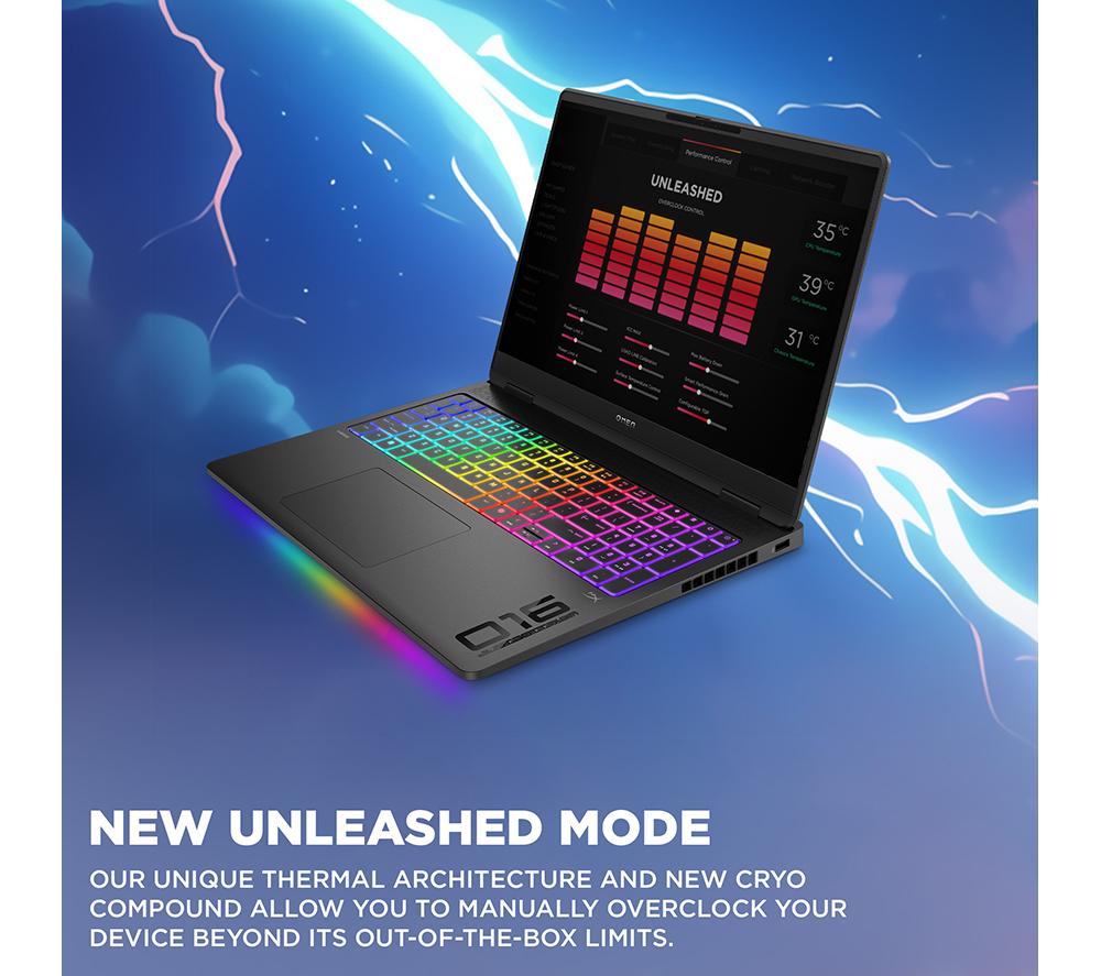 HP OMEN MAX 16-ah0502na 16" Gaming Laptop - Intel&reg; Core&trade; Ultra 9, RTX 5070 Ti, 1 TB SSD image number 9 of 31
