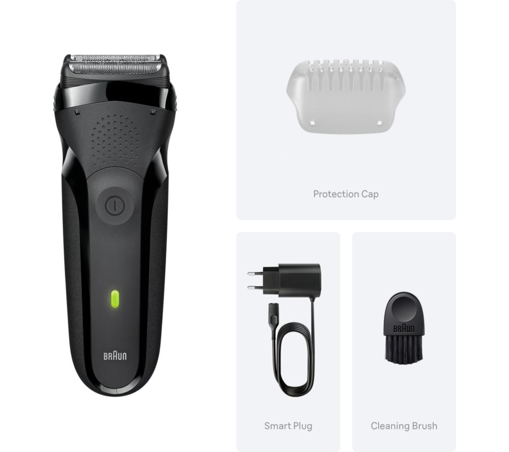 BRAUN Series 3 300S Wet & Dry Foil Shaver - Black image number 5 of 5