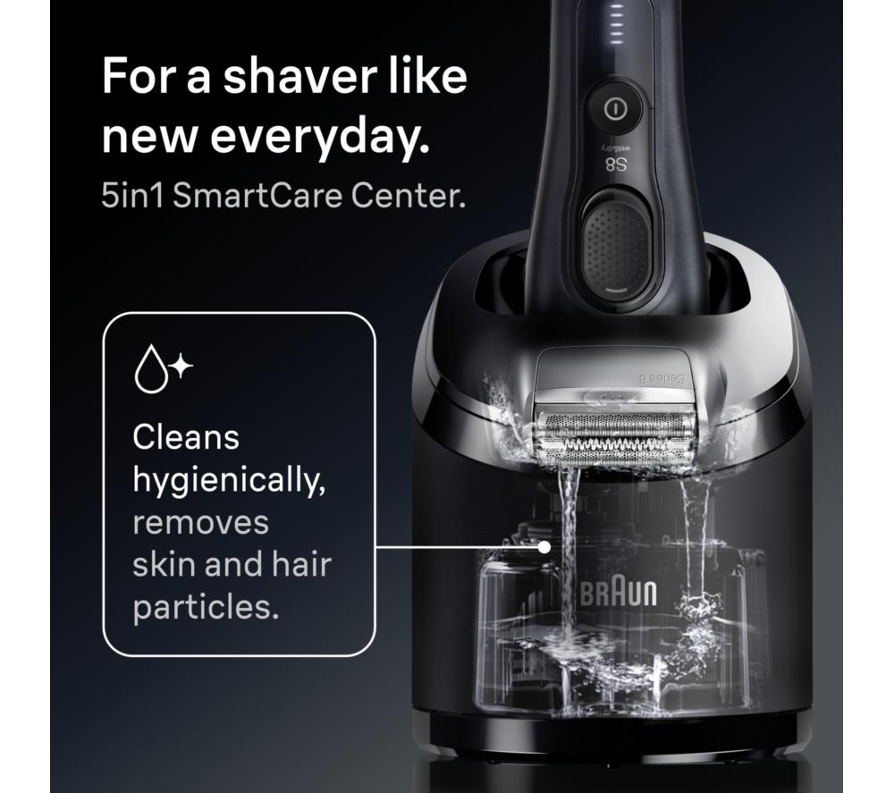 BRAUN Series 8 BRA8663CC Wet & Dry Foil Shaver - Grey image number 6 of 7