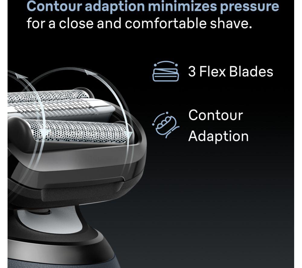 BRAUN Series 6 62-S7650cc Wet & Dry Shaver & SmartCare Centre - Silver image number 5 of 11