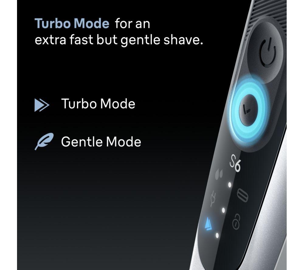 BRAUN Series 6 62-S7650cc Wet & Dry Shaver & SmartCare Centre - Silver image number 8 of 11