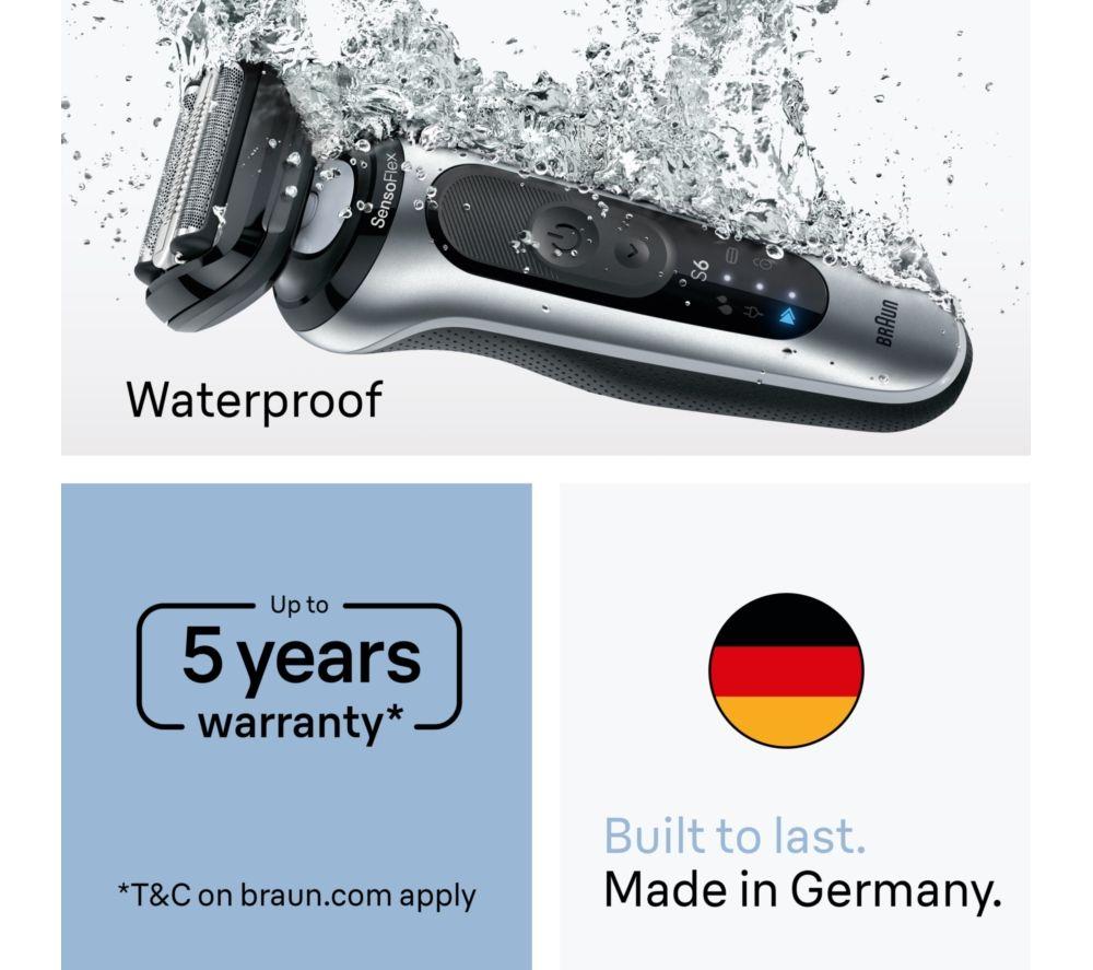 BRAUN Series 6 62-S7650cc Wet & Dry Shaver & SmartCare Centre - Silver image number 10 of 11