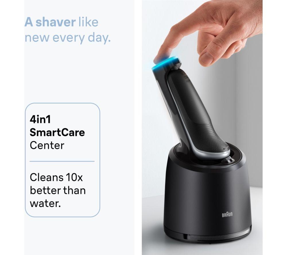 BRAUN Series 6 62-S7650cc Wet & Dry Shaver & SmartCare Centre - Silver image number 11 of 11