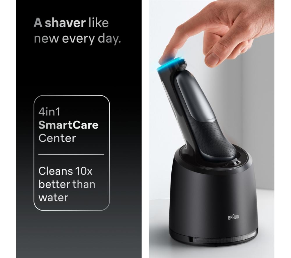BRAUN Series 7 72-G7200CC Wet & Dry Foil Shaver & 4-in-1 SmartCare Centre - Grey image number 7 of 7