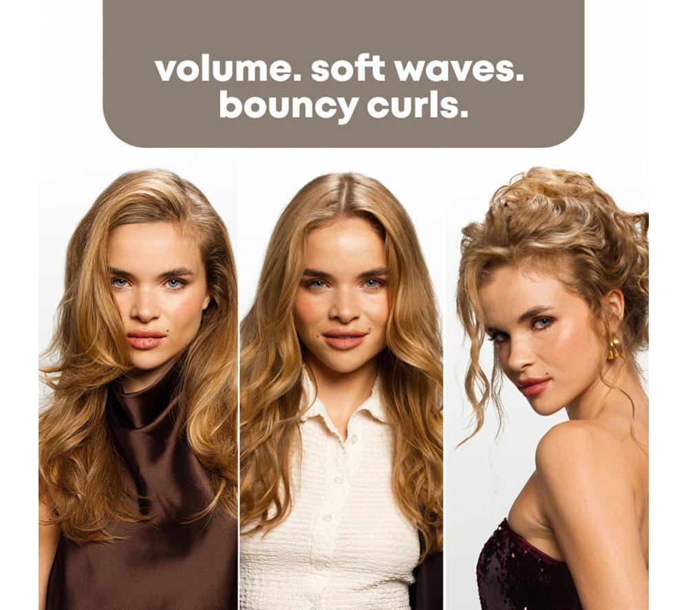 REVAMP Multi Style Revolve 3-in-1 Rotating Hair Styler - Black & Gold image number 4 of 8