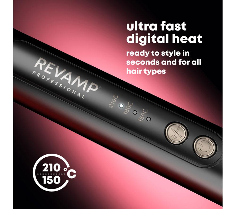 REVAMP Multi Style Revolve 3-in-1 Rotating Hair Styler - Black & Gold image number 5 of 8