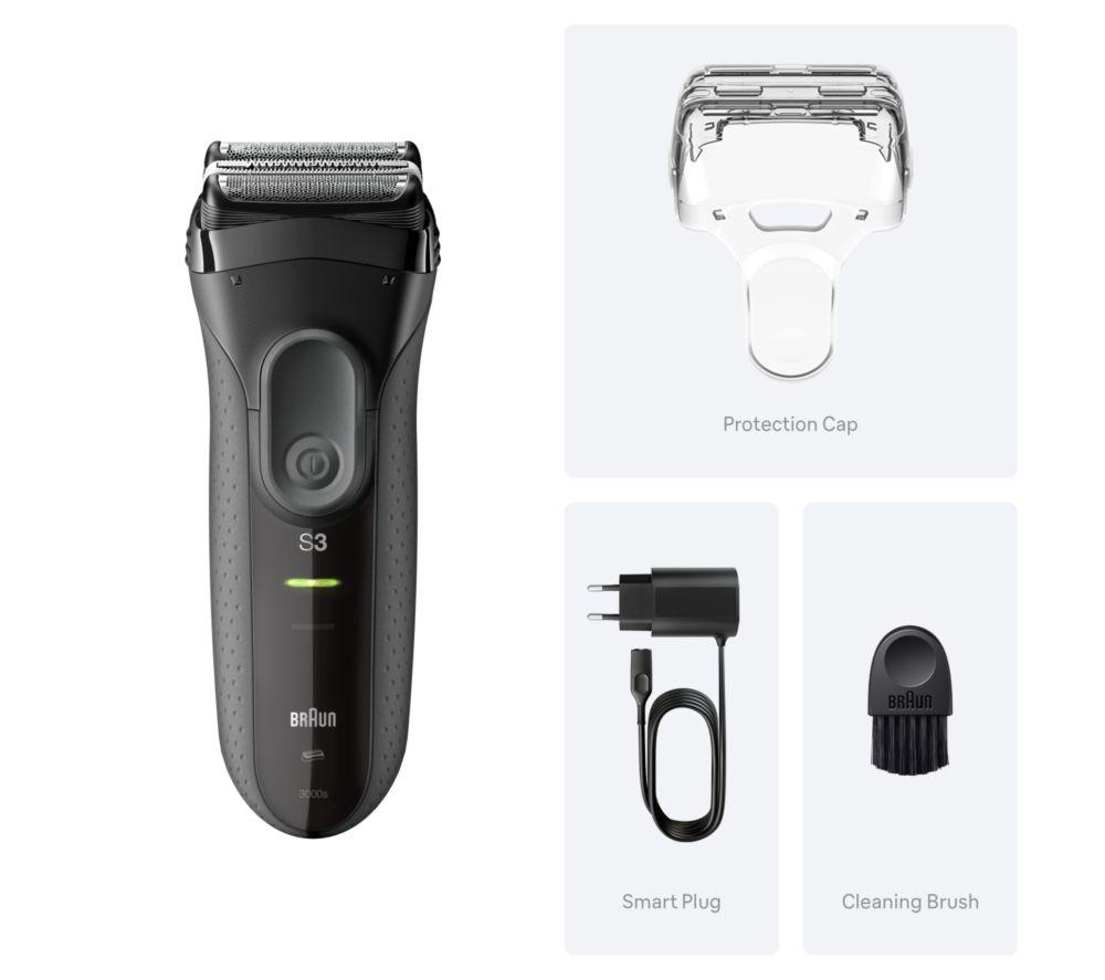 BRAUN Series 3+ 3000s Electric Shaver - Grey image number 7 of 7