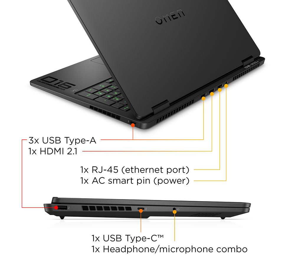 HP OMEN Slim 16-an0500na 16" Gaming Laptop - Intel&reg; Core&trade; Ultra 5, RTX 5050, 1 TB SSD image number 11 of 24