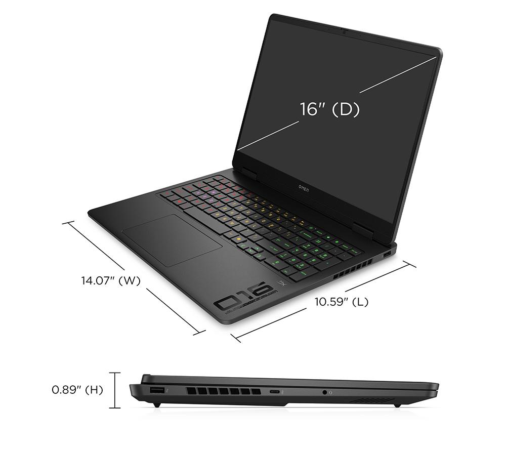 HP OMEN Slim 16-an0500na 16" Gaming Laptop - Intel&reg; Core&trade; Ultra 5, RTX 5050, 1 TB SSD image number 12 of 24