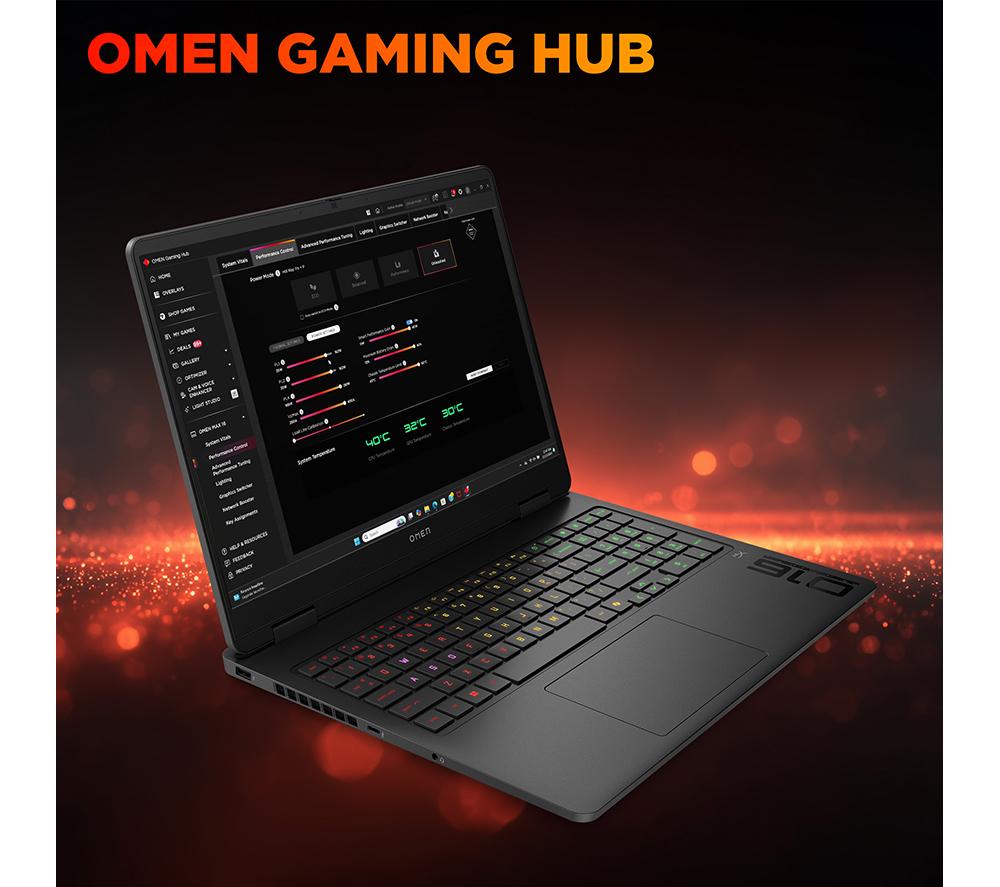 HP OMEN Slim 16-an0500na 16" Gaming Laptop - Intel&reg; Core&trade; Ultra 5, RTX 5050, 1 TB SSD image number 14 of 24