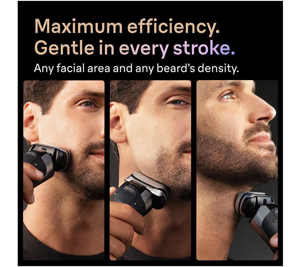 BRAUN Series 9 Pro+ 9667cc Wet & Dry Electric Shaver - Silver image number 3 of 8