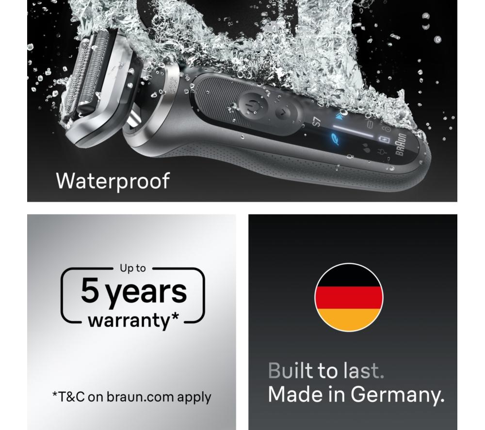 BRAUN Series 7 72-G1200S Wet & Dry Foil Shaver - Grey image number 6 of 6