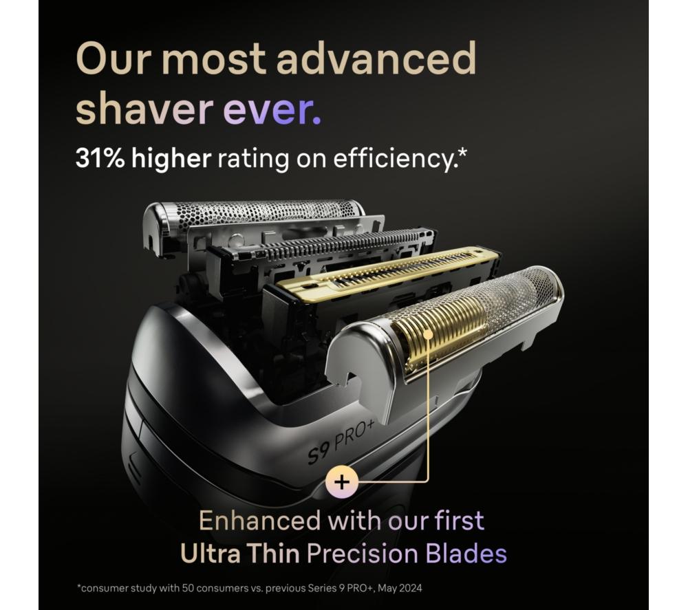 BRAUN Series 9 Pro+ 9610s Wet & Dry Electric Shaver - Black image number 5 of 8