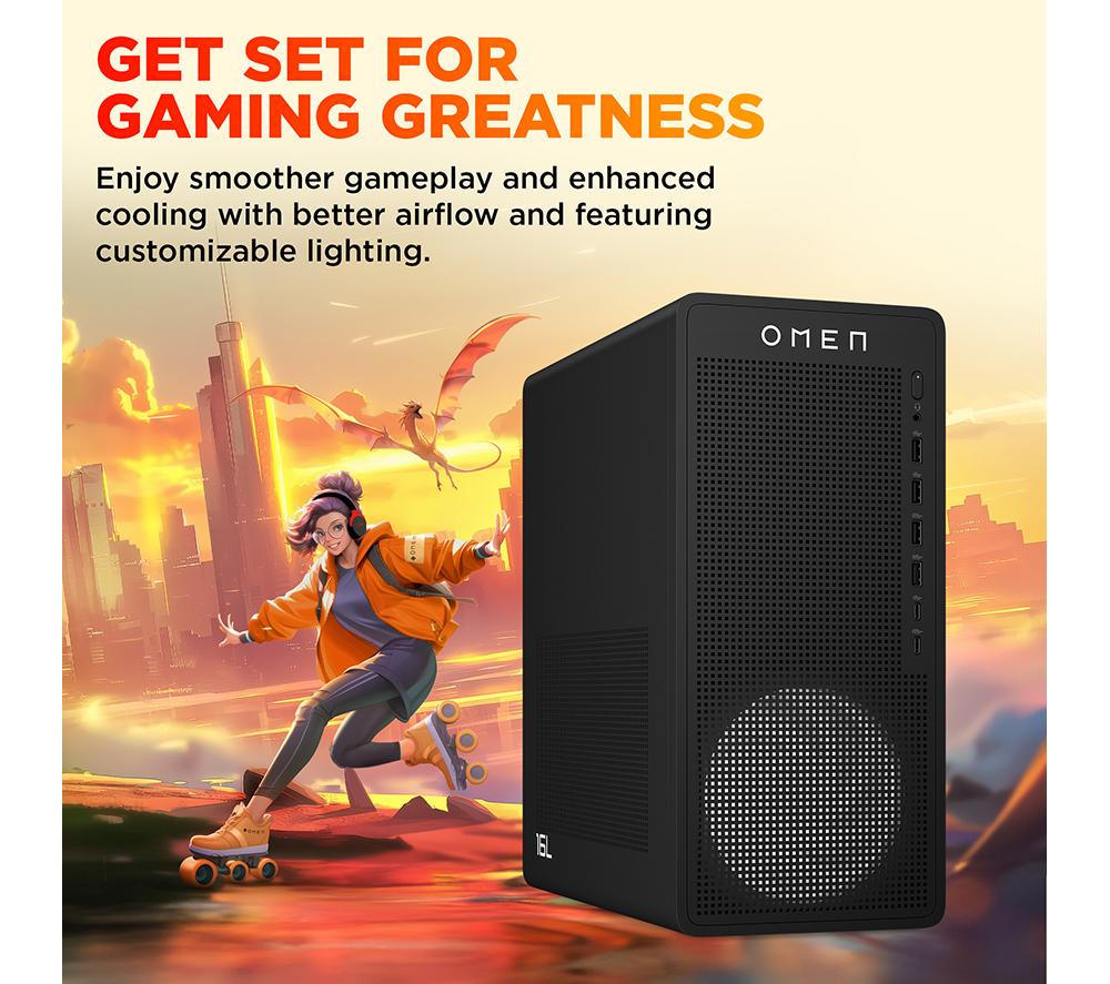 HP OMEN 16L Gaming PC - AMD Ryzen 5, RTX 3050, 1 TB SSD image number 8 of 16