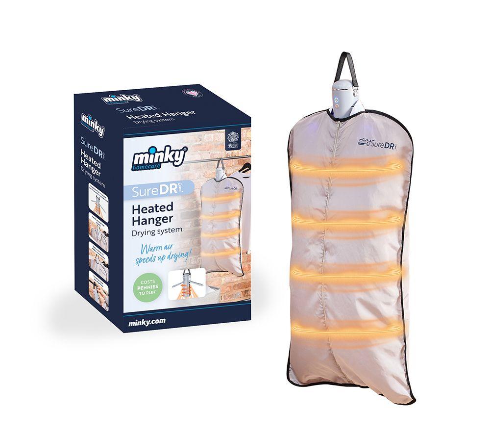 MINKY SureDri Heated Hanger - Grey & Black