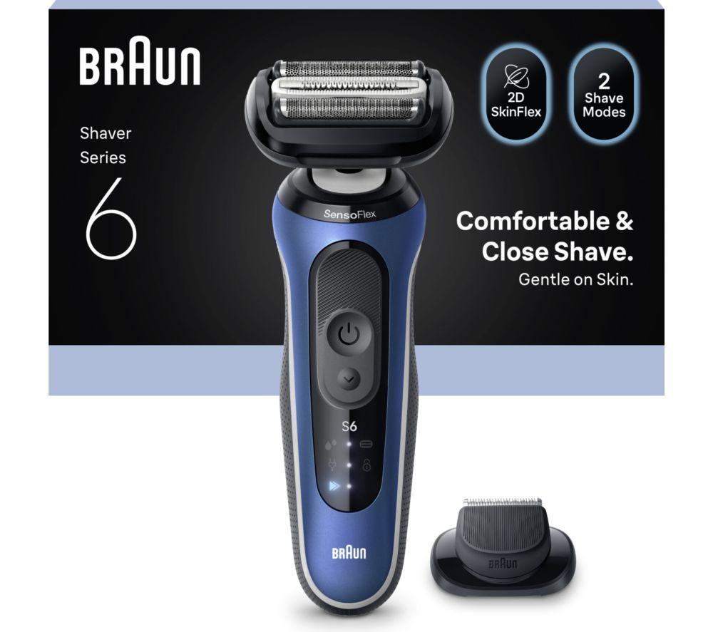 BRAUN Series 6 62-B1200s Electric Wet & Dry Foil Shaver - Blue