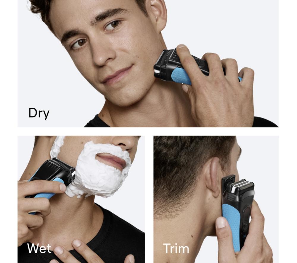 BRAUN Series 3+ 3040s Electric Wet & Dry Foil Shaver - Black image number 4 of 6