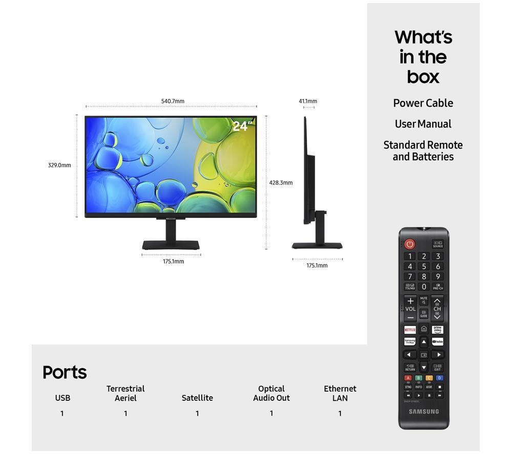SAMSUNG UE24F6000FKXXU 24" Smart Full HD HDR LED TV image number 7 of 11