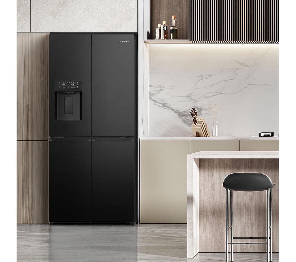 HISENSE PureFlat Slim RQ5P470SYFD Fridge Freezer - Black image number 9 of 13