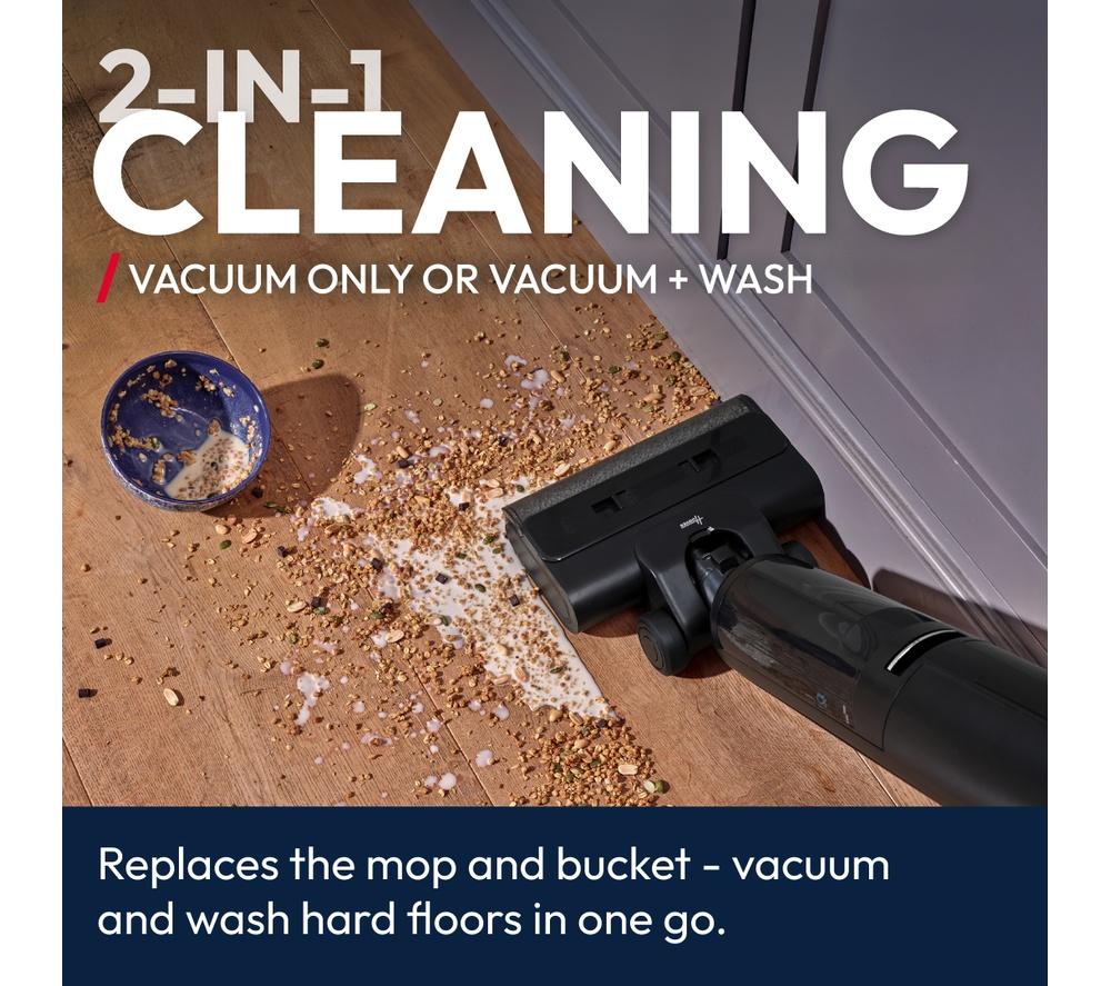 HOOVER HW3 Turbo Clean Upright 2-in-1 Wet & Dry Hard Floor Cleaner - Black & Silver image number 2 of 12