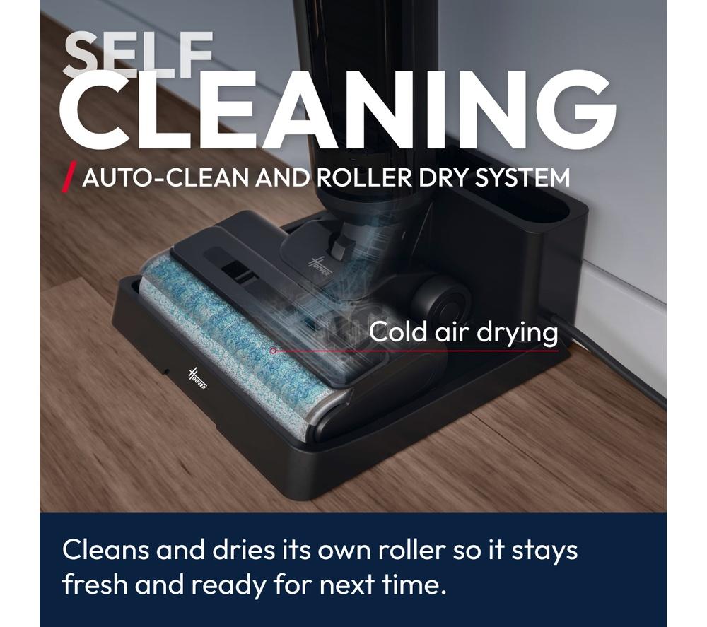 HOOVER HW3 Turbo Clean Upright 2-in-1 Wet & Dry Hard Floor Cleaner - Black & Silver image number 3 of 12