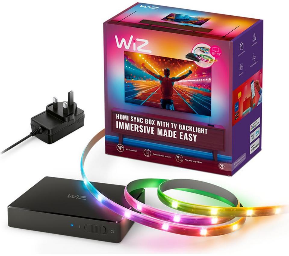 WIZ HDMI Sync Box With 55 - 65" TV Backlight