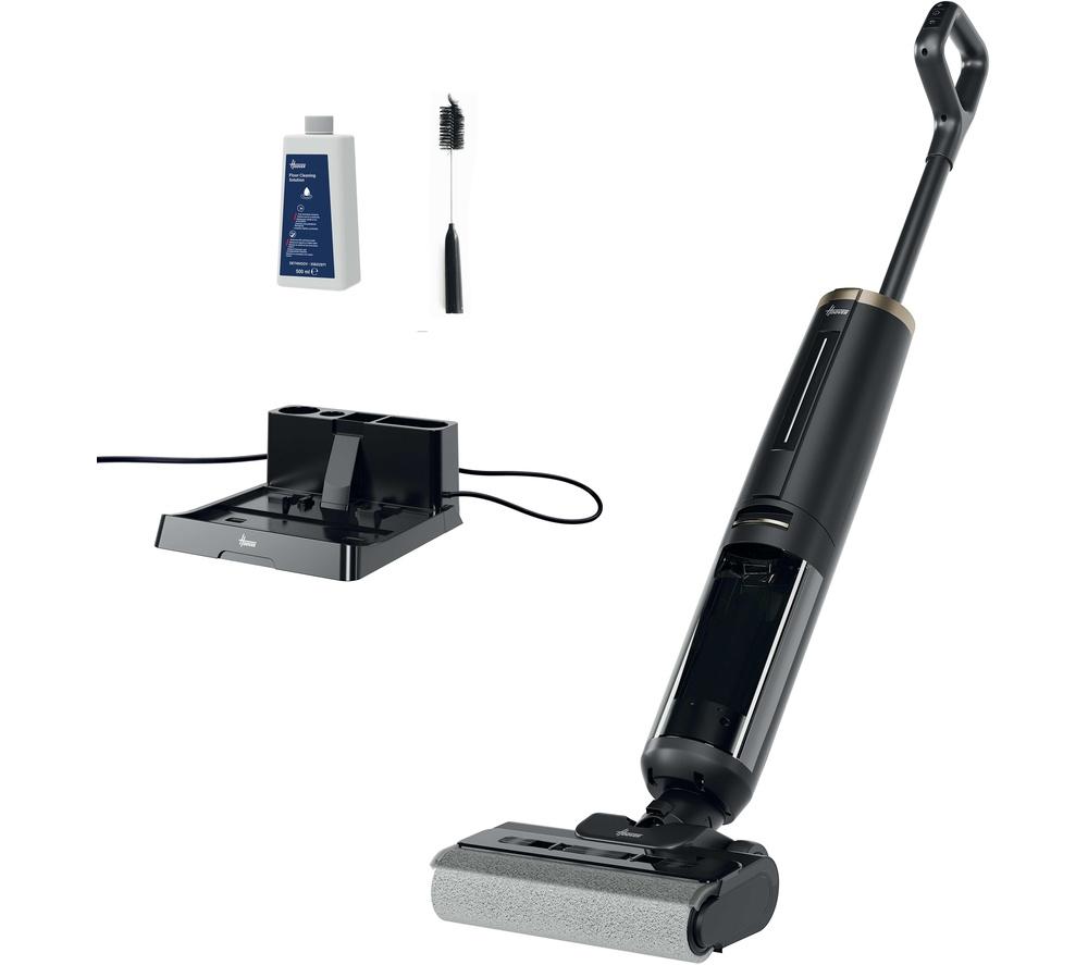 HOOVER HW3 Plus Turbo Clean Upright 2-in-1 Wet & Dry Hard Floor Cleaner - Black & Gold