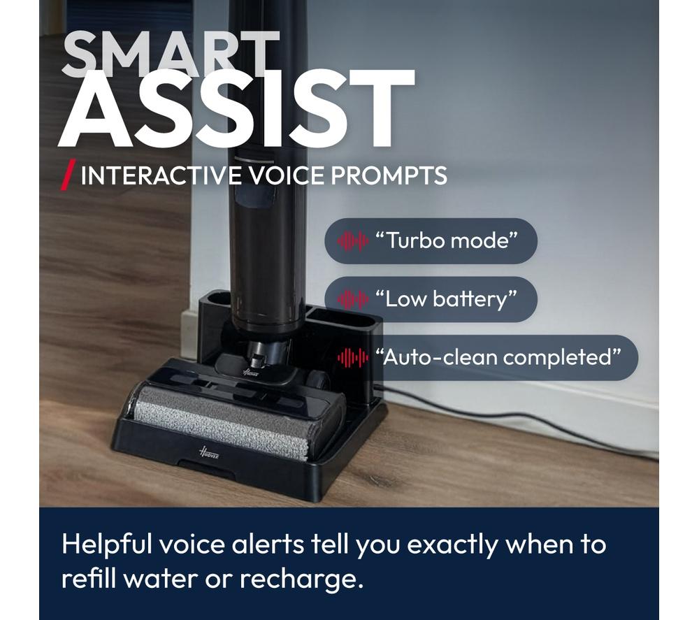 HOOVER HW3 Plus Turbo Clean Upright 2-in-1 Wet & Dry Hard Floor Cleaner - Black & Gold image number 8 of 12