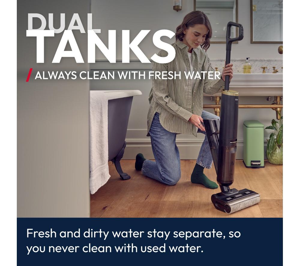 HOOVER HW3 Plus Turbo Clean Upright 2-in-1 Wet & Dry Hard Floor Cleaner - Black & Gold image number 9 of 12
