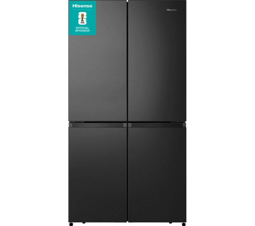 Hisense Pureflat Rq758n4safe Smart Fridge Freezer - Black, Black