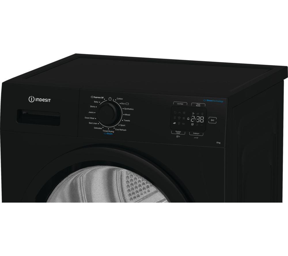 INDESIT C YSD 82D BB UK kg Heat Pump Tumble Dryer - Black image number 6 of 8