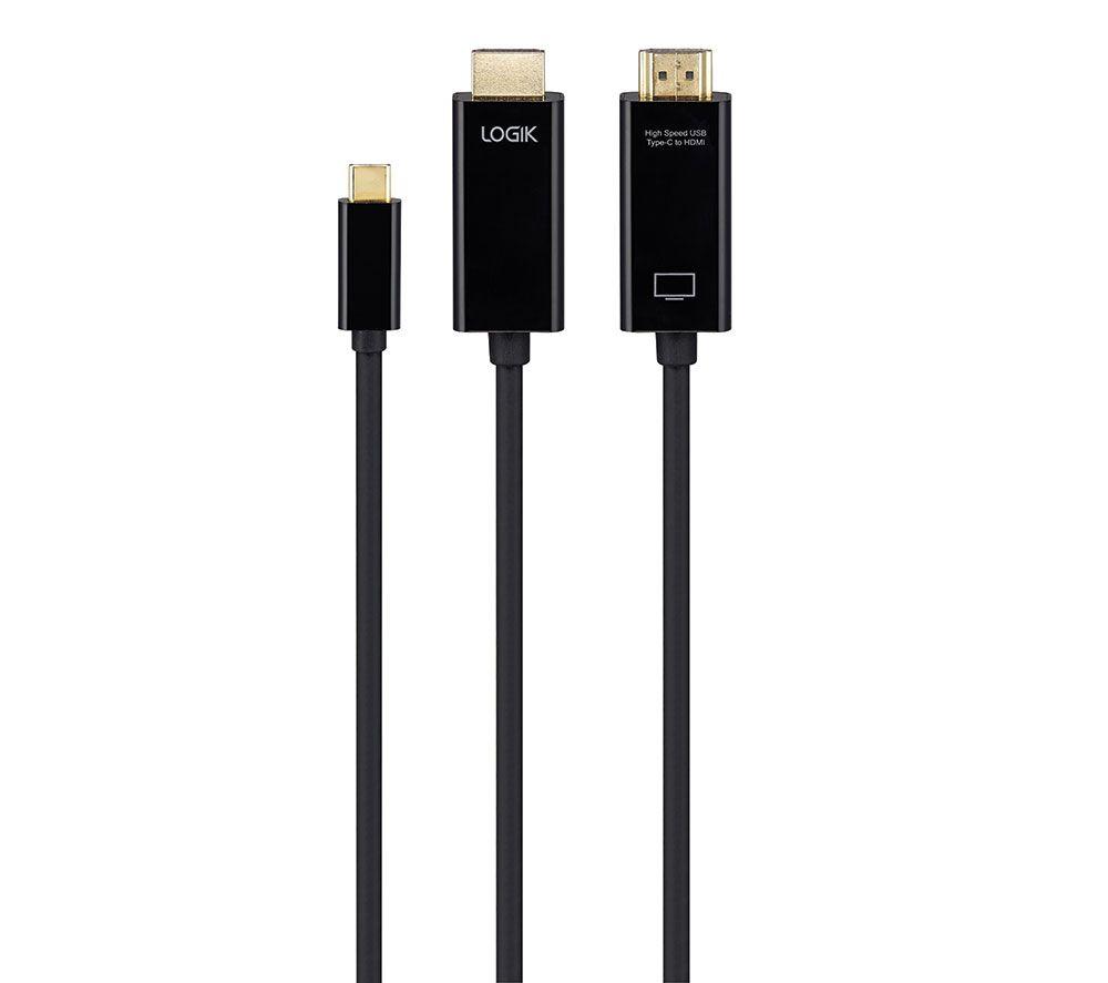 LOGIK L1CHDMI26 High Speed USB Type-C to HDMI Cable - 1 m image number 2 of 2