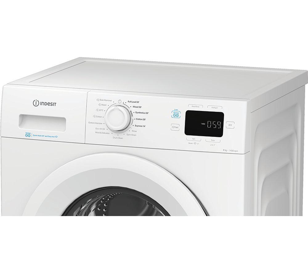 INDESIT Push&Go IP 846 PUSH&GO UK 8 kg 1400 Spin Washing Machine - White image number 5 of 10