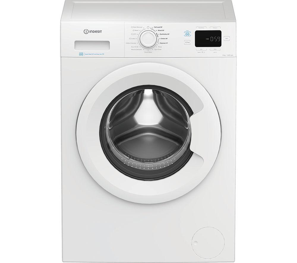 INDESIT Push&Go IP 846 PUSH&GO UK 8 kg 1400 Spin Washing Machine - White image number 6 of 10