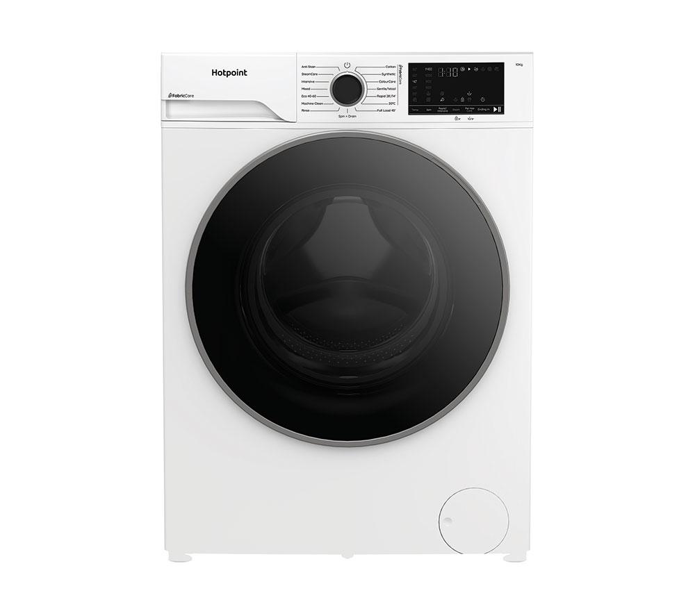 HOTPOINT FabricCare HBCA 103 CARE UK 10 kg 1400 Spin Washing Machine – White, White
