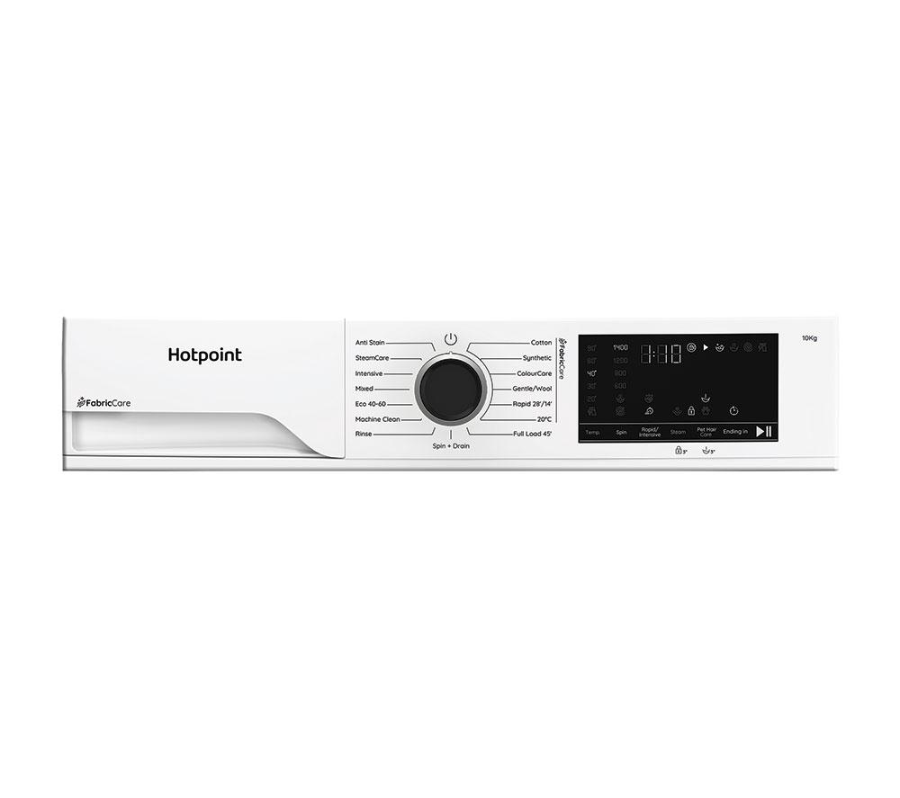 HOTPOINT FabricCare HBCA 103 CARE UK 10 kg 1400 Spin Washing Machine - White image number 3 of 13