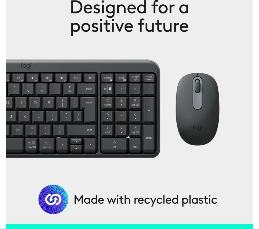 LOGITECH MK250 Wireless Keyboard & Mouse Set - Graphite image number 3 of 6