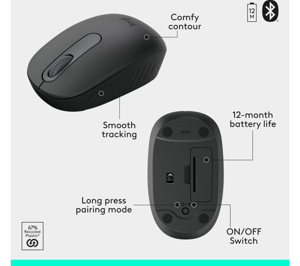 LOGITECH MK250 Wireless Keyboard & Mouse Set - Graphite image number 5 of 6