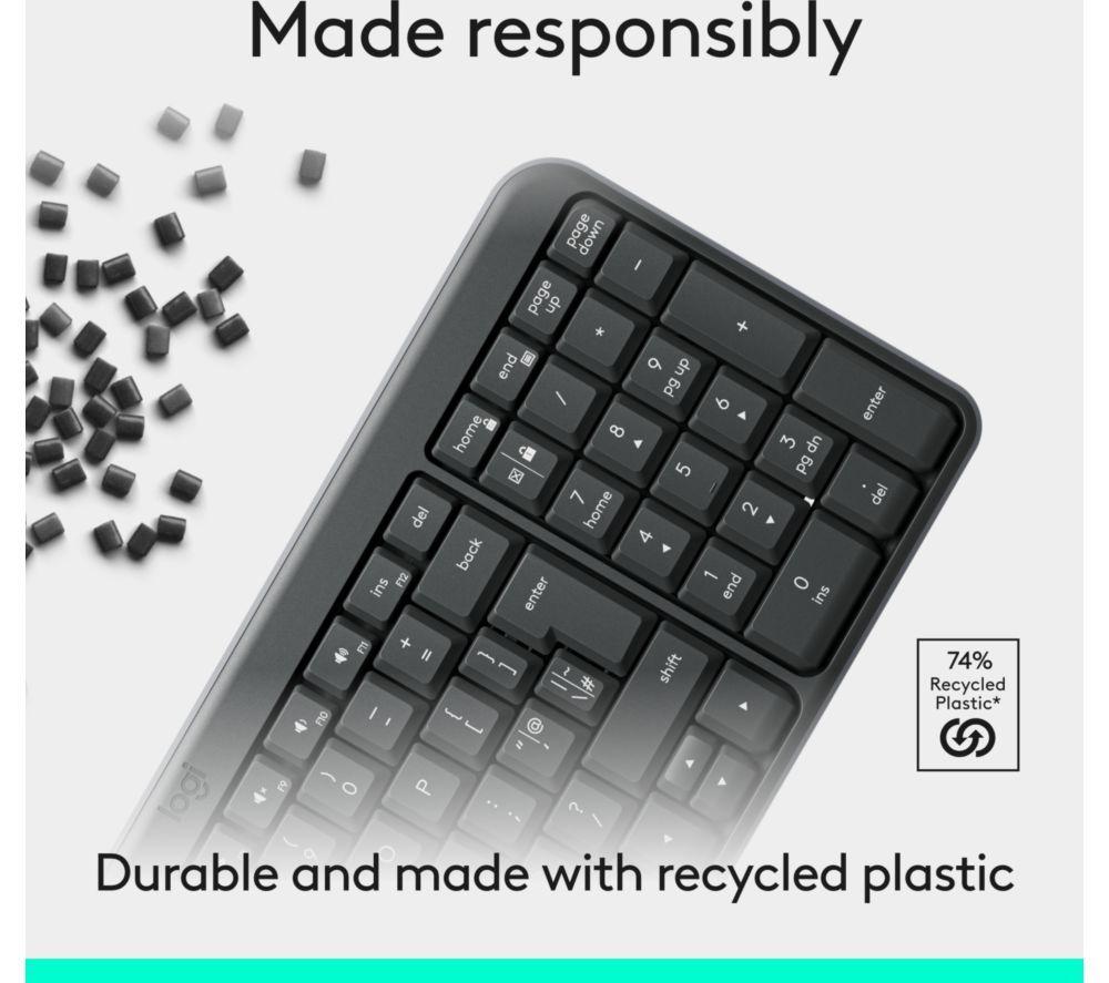 LOGITECH K250 Wireless Keyboard - Graphite image number 2 of 5