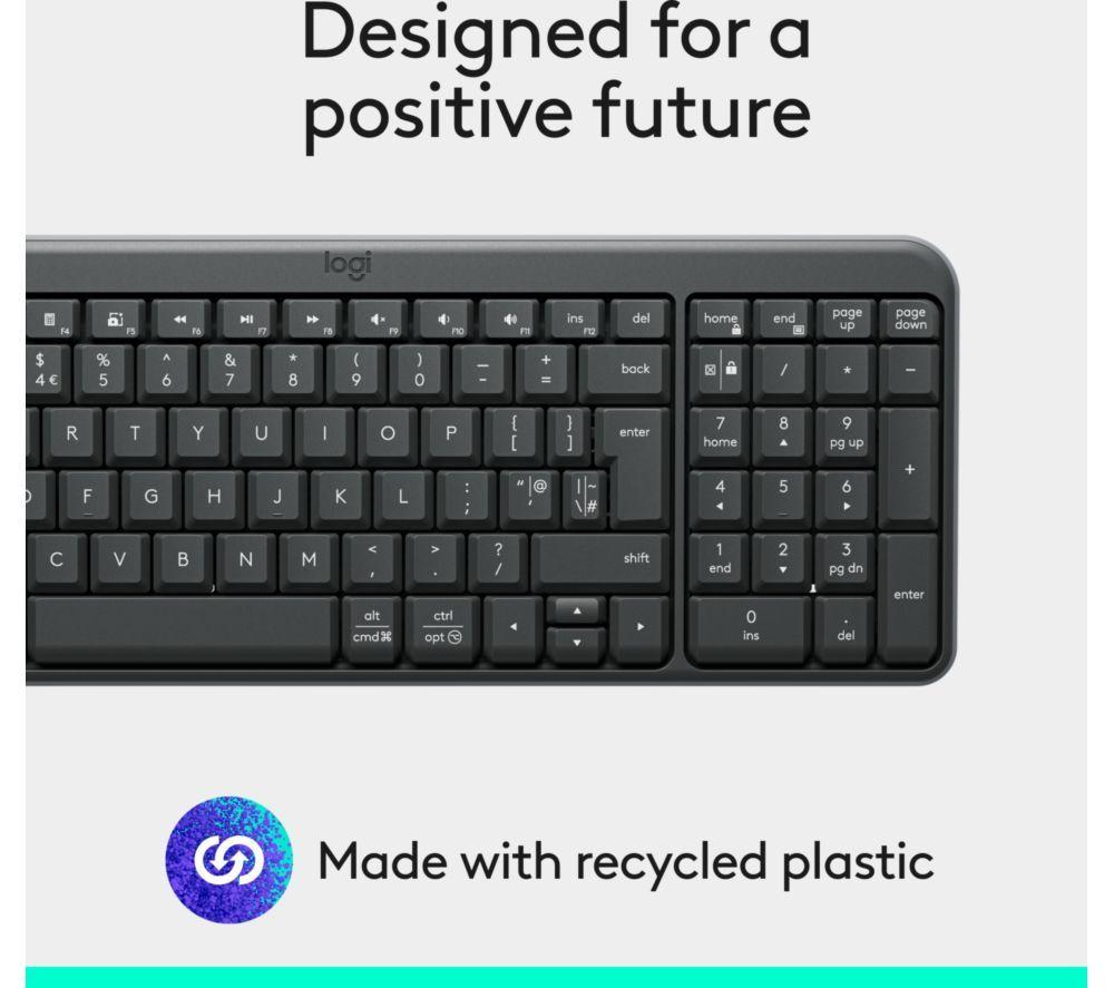 LOGITECH K250 Wireless Keyboard - Graphite image number 5 of 5