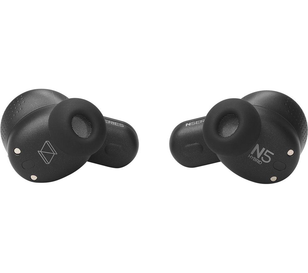 AKG N5 Hybrid Wireless Bluetooth Noise-Cancelling Earbuds - Black image number 7 of 7