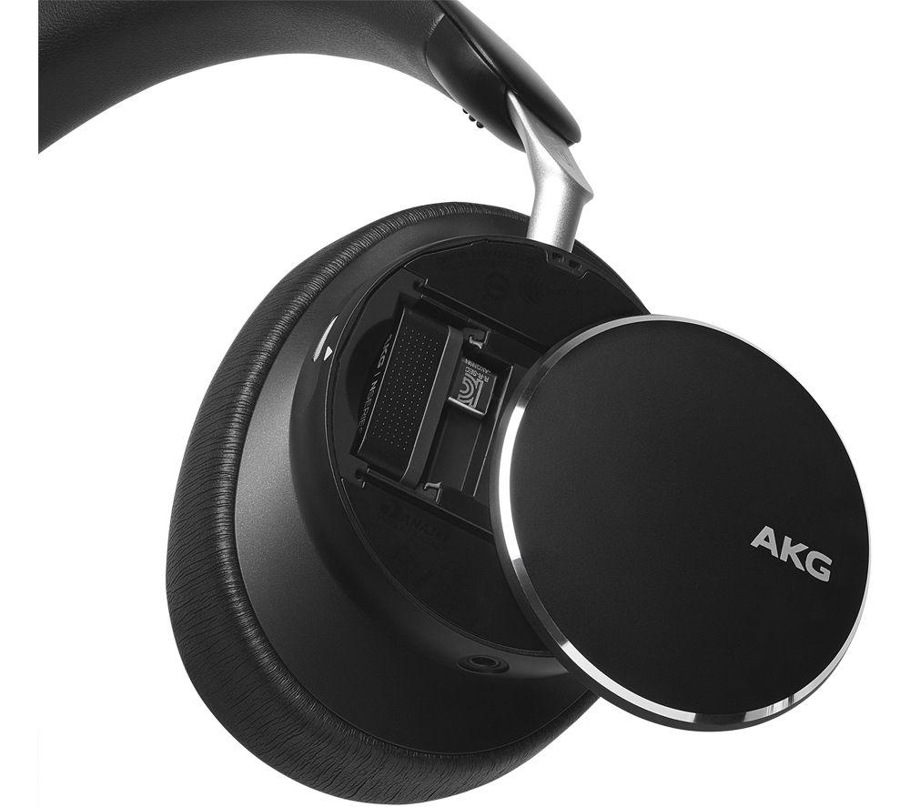 AKG N9 Hybrid Wireless Bluetooth Noise-Cancelling Headphones - Black image number 2 of 8